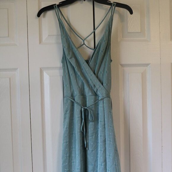 August 1 Eight Dress Extra Small Midi Dress Teal - Picture 2 of 16